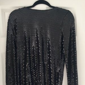Michael Kors Black Long Sleeve Top
